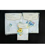 Vtg Springmaid Marvelaire Blaue Blume Zwilling Blatt Set Flach Eng Kisse... - $774.20 MXN