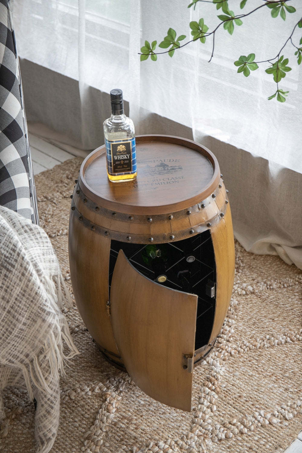 Drum Side Table 20.5"x20.5"x24" - Stylish Accent Furniture Item image 15