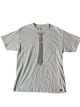 Mens Large VANS Logo Tie Skateboard Clothes Gray  T-shirt 100% Cotton - £7.86 GBP