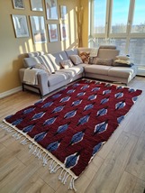 Berbertapijt beni ouarain vloerkleed tapijt vintage Marokkaans decoratie... - £592.21 GBP
