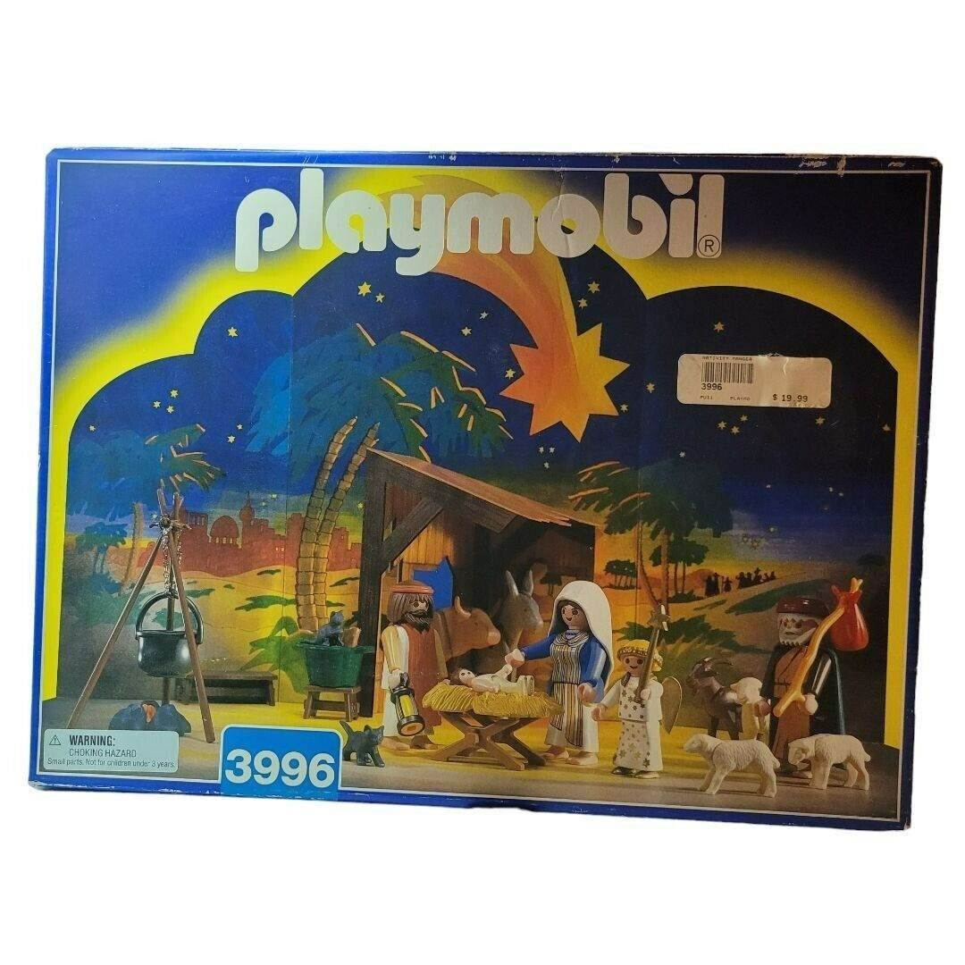 Playmobil 3996 Nativity German Toy Set Vtg 90s Sheep Goat Christmas Christianity - £28.43 GBP