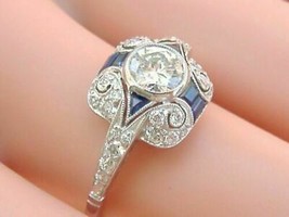 Anillo de compromiso 2,50 TCW corte redondo blanco VVS1 moissanita Art D... - $258.20