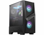 MSI Mid-Tower PC Gaming Case  Tempered Glass Side Panel  4 x 120mm aRG... - $138.25
