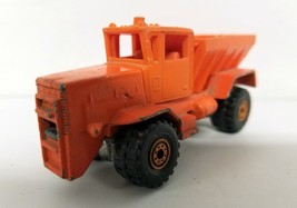 Hot Wheels Oshkosh Snow Plow Vintage Orange Die-Cast Truck 1982 - $3.70