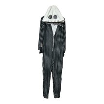 Nightmare Before Christmas Womens Jack Skellington One-Piece Hood P Js Size Large - £11.44 GBP