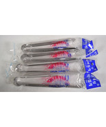 Korean Stainless Steel BBQ Meat Seafood Strong Grip Utility Serving Tongs   - $7.43+
