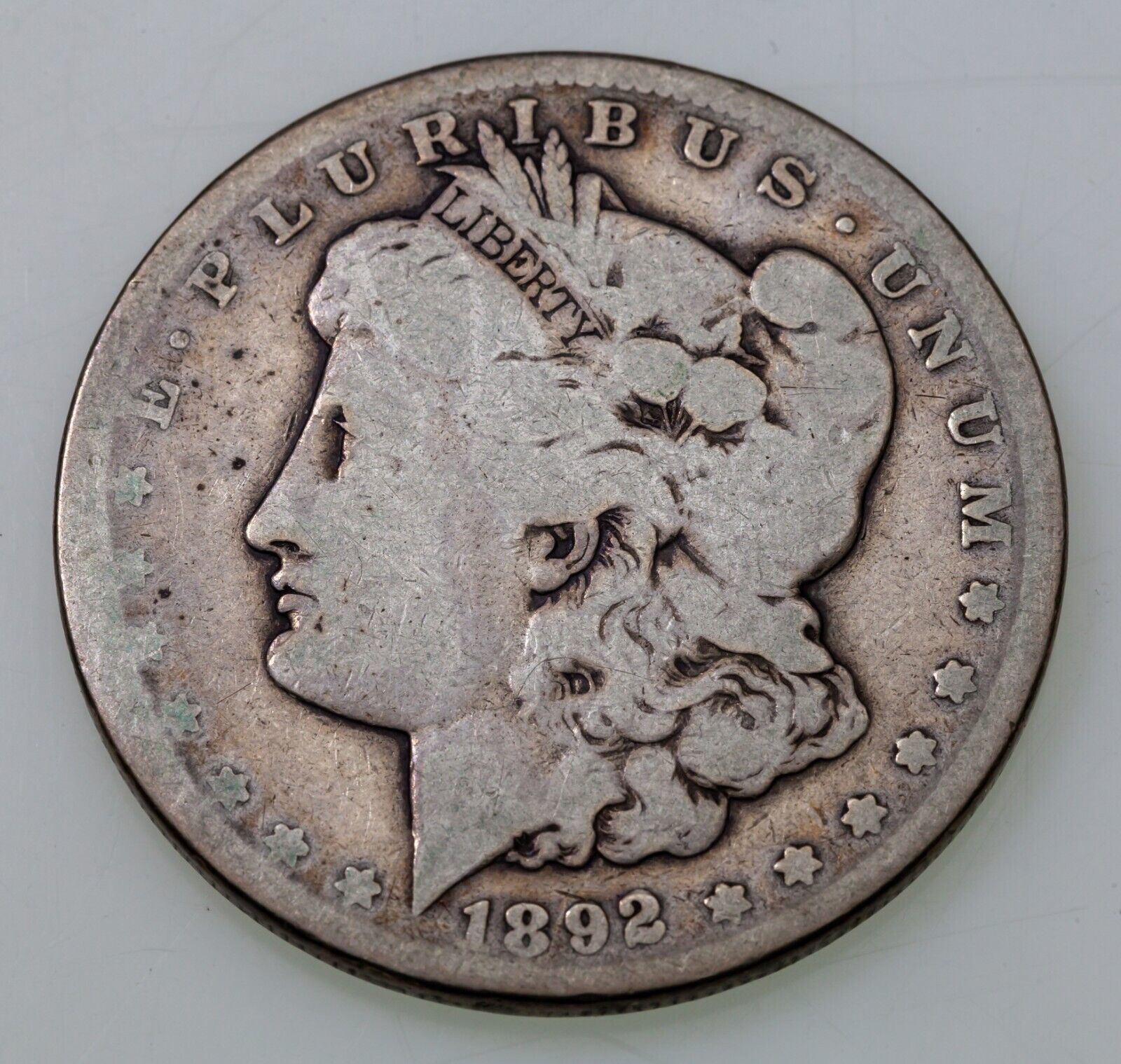 1892-CC $1 Silver Morgan Dollar in About Good AG Condition, Full Date, Clean MM - $197.99