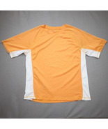 Kanu Mens Large Swim Shirt Surfing Rash Gaurd High Vis Orange White Shor... - £14.07 GBP