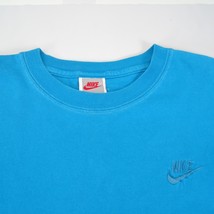Vintage Nike Shirt Adult XL Blue Short Sleeve Logo Single Stitch USA Men - £18.58 GBP