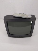 Toshiba 13A23 TV CRT 13&quot; Color Retro Gaming Analog OEM Remote Tested AV Front - £68.74 GBP