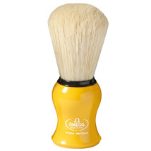 Omega 10065 Natural Bristles Shaving Brush colored handle Yellow Blue Re... - £7.97 GBP