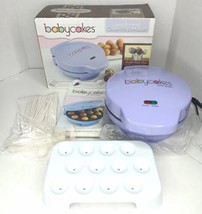 Babycakes Mini Cake Pop Maker Purple 12 NonStick cake balls CP-94LV Miss... - £15.58 GBP