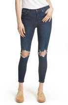 Free People Blue Womens Ripped Stretch Denim Jeans, Size 30X27 - £39.68 GBP