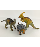 Dinosaur Figure Lot Parasaurolophus 8&quot; Prehistoric Realistic Animal Vint... - $276.10 MXN