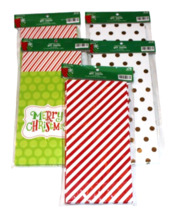 60 (Lot Of Five 12 Count) Christmas Party Gift Sacks Bags Mixed Designs - £6.32 GBP