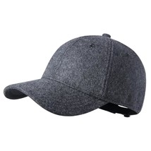 Winter Baseball Caps Unstructured Wool Dad Hat Warm Trucker Hats Work Ca... - £25.09 GBP
