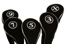 New Neoprene 3 5 7 9 X Wood Golf Club Headcover Set Head Covers Headcovers - $48.73 CAD