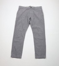 J Crew Mens Size 32x30 Slim Fit Flex Brushed Twill Trousers Chino Pants Gray - $49.45