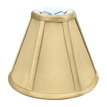 Royal Designs BS-707RC-8AGL deep Empire Lamp Shade, Antique Gold, Round Clip, &quot;3 - £32.35 GBP