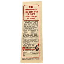 RCA Institutes Print Ad Vintage 1963 Learn Electronics at Home Study - £9.40 GBP
