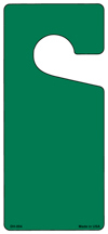 Primary image for Green Solid Blank Novelty Metal Door Hanger
