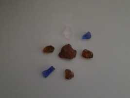 Andara crystal monatomic glass + Sedona red rock - 50 grams all pieces - 25C - $7.43