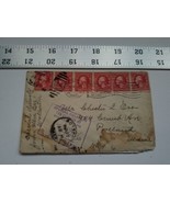 Home Treasure Postal Cover Envelope Boston Mass 1912 Postmark Portland M... - £7.49 GBP