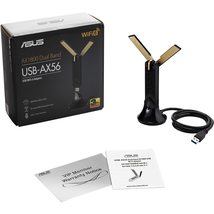 Asus Wi Fi 6 AX1800 Usb Wi Fi Adapter (USB-AX56) - Dual Band Wi Fi 6 Client, 2x2 Su - £77.66 GBP