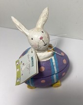 Midwest David Walker Bunny Rabbit Car Paper Pulp Trinket Box NWT - £14.06 GBP
