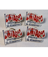 ONTARIO CANADA YOURS TO DISCOVER VINTAGE RETRO LAPEL PIN LOT OF 4 CANADI... - $17.81 CAD