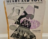 Heart and Soul &quot;A Song Is Born&quot; Sheet Music Piano Larry Clinton Famous M... - £6.82 GBP