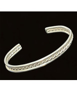 cuff bangle hand mead 14.5 gram Starling Silver Vintage 7.5” - €49,54 EUR