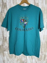 Vintage Hanes Size L Mens Single Stitch Colorado T-Shirt Cotton 90&#39;s Travel - $903.61 MXN