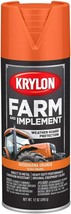 Krylon Farm &amp; Implement Paint Aerosol Husqvarna Orange 12 Fl Oz (Pack of 1) - $25.23