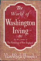 The World of Washington Irving by Van Wyck Brooks / 1944 1st Edition - £3.62 GBP