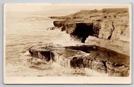 San Diego California RPPC Sunset Cliffs Point Loma CA  Postcard P26 - £4.78 GBP