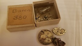 Vintage 1960&#39;s 70&#39;s Buren Men&#39;s Watch PARTS LOT gear Train movement 7-Jewel  380 - £21.40 GBP