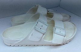 Birkenstock Womens Sandals Size 8 EU 39 Eva Arizona White Light Weight Slides - £25.00 GBP