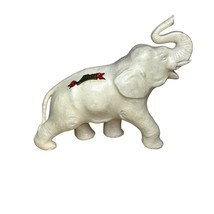 Vintage &quot;Souvenir of Los Angeles&quot; White Resin Elephant Figurine - $222.99 MXN