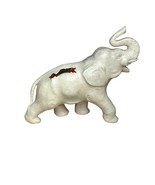 Vintage &quot;Souvenir of Los Angeles&quot; White Resin Elephant Figurine - $11.88