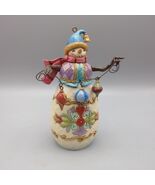 Jim Shore Snowman Christmas Ornament Heartwood Creek 2014 ENESCO Hanging... - €21,20 EUR