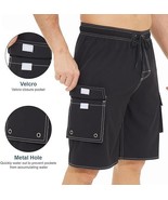 REDTURKEY Men&#39;s Black Swim Trunks / Surf Shorts - Side Pockets - Size: 32 - £13.84 GBP