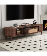 Modern Rattan TV Stand for 75&quot; TVs Media Console Cabinet - $4,411.60 MXN