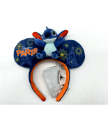 Disney Parks Disneyland Paris Stitch Minnie Mouse Ears Headband Plush NW... - $67.39 CAD