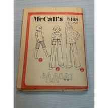 ©1973 McCall&#39;s Vintage Sewing Pattern 3498; Girl’s Pants and Knit Tops; Size 10 - $11.29