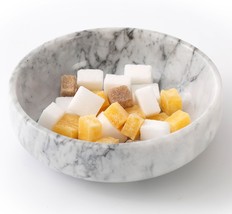 Candy Dish, Marble Candy Bowl For Office Desk, Hard Candy, White&amp;Grey, 5... - $42.42 CAD