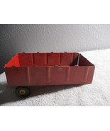 Vintage Marx Toy Farm Tractor Red Wagon Cart Metal 8.5&#39;&#39; long rare - $505.76 MXN