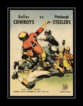 Dallas Cowboys 1960 Inaugural Year, 1st Game Program Poster Print Wall Art Gift - £17.57 GBP+