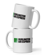 Burlington Air Express (BAX Global) Cargo Company White Tea Coffee Mug - $340.90 MXN