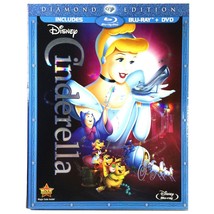 Walt Disney&#39;s: Cinderella (Blu-ray/DVD, 1950, Diamond Ed) Like New w/ Slip ! - £11.04 GBP